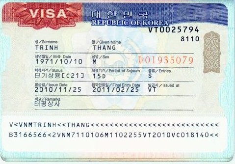 Visa thăm thân Hàn Quốc